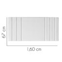 Ver imagem 2 de Painel Estofado Luxo Grécia 160cm Queen Size para Cama Box Corino Branco - Gat Magazine