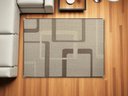 Ver imagem 3 de Tapete Sisal Sala Quarto 1,00x1,50 Antid. Marrom S-634