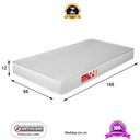 Ver imagem 7 de Treliche Auxiliar Branco Adulto Reforçada 100% Mdf com Colchão Grande Confortável Quarto Compacto