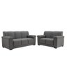 Conjunto Sófa Roma 2 e 3 lugares Suede Cinza - 2