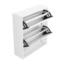 Ver imagem 5 de Sapateira Safira com Duas Portas e Um Nicho Compacta e Funcional Ideal para Hall de Entrada Quartos