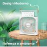 Mini Ar Condicionado Umidificador Ventilador Portátil Luz Nf - 2