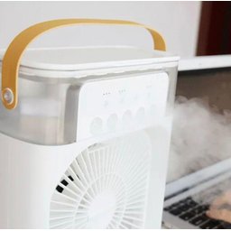 Mini Ar Condicionado Umidificador Ventilador Portátil Luz Nf - 5