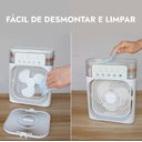 Ver imagem 7 de Mini Ar Condicionado Umidificador Ventilador Portátil Luz Nf