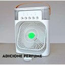 Ver imagem 3 de Mini Ar Condicionado Umidificador Ventilador Portátil Luz Nf