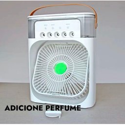 Mini Ar Condicionado Umidificador Ventilador Portátil Luz Nf - 3