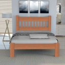 Ver imagem 2 de Cama Casal Queen Size Madeira Maciça Angelim Pedra/tauari Pérola Mel