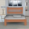 Cama Casal Queen Size Madeira Maciça Angelim Pedra/tauari Pérola Mel - 2