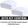 Kit 2 Protetor Capa Colchão Chiqueirinho Impermeável 70x100 BF Colchões - 2