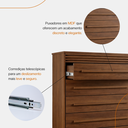Ver imagem 4 de Cômoda 8 Gavetas Califórnia com Moldura Frisada