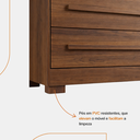 Ver imagem 5 de Cômoda 8 Gavetas Califórnia com Moldura Frisada