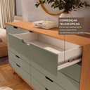 Ver imagem 5 de Cômoda para Quarto 10 Gavetas MDF/MDP Alice Yescasa Marrom/Verti/Castanho