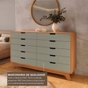 Ver imagem 4 de Cômoda para Quarto 10 Gavetas MDF/MDP Alice Yescasa Marrom/Verti/Castanho