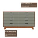 Ver imagem 7 de Cômoda para Quarto 10 Gavetas MDF/MDP Alice Yescasa Marrom/Verti/Castanho