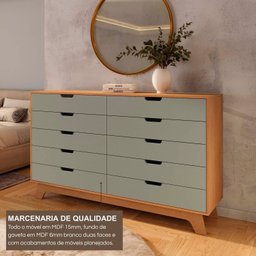 Cômoda Alice 10 Gavetas em 100% Mdf - 4