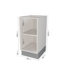 Ver imagem 2 de Balcão 1 Porta 40cm sem Tampo Arizona CabeCasa MadeiraOriginals Branco/Cinza