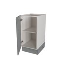 Ver imagem 3 de Balcão 1 Porta 40cm sem Tampo Arizona CabeCasa MadeiraOriginals Branco/Cinza