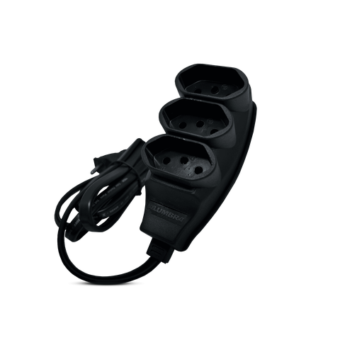 Tomada Múltipla 10a com 3 Entradas - Cabo 3m