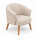 Ver imagem 2 de Poltrona Decorativa Linho Premium Base Madeira Maciça Luiza