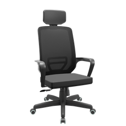 Cadeira Silver Relax Standard C/ Apoio de Cabeça Rodizio Pu Plaxmetal Adrix Preto - 2