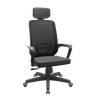 Cadeira Silver Relax Standard C/ Apoio de Cabeça Rodizio Pu Plaxmetal Adrix Preto - 2