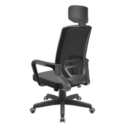 Cadeira Silver Relax Standard C/ Apoio de Cabeça Rodizio Pu Plaxmetal Adrix Preto - 7