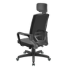 Cadeira Silver Relax Standard C/ Apoio de Cabeça Rodizio Pu Plaxmetal Adrix Preto - 7