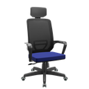 Ver imagem 4 de Cadeira Silver Relax Standard C/ Apoio de Cabeça Rodizio Pu Plaxmetal Adrix Preto