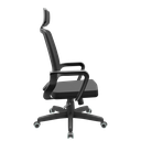 Ver mais imagens de Cadeira Silver Relax Standard C/ Apoio de Cabeça Rodizio Pu Plaxmetal Adrix Preto