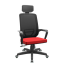 Ver imagem 5 de Cadeira Silver Relax Standard C/ Apoio de Cabeça Rodizio Pu Plaxmetal Adrix Preto