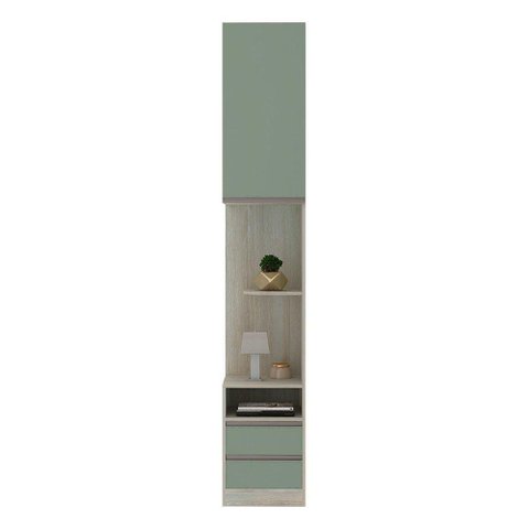 Mesa De Cabeceira Direito 2 Gavetas Prime Plus Verde Jade