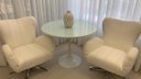 Ver imagem 2 de Mesa de Jantar Tulipa Saarinen Redonda 100 Cm + Vidro - Laqueada - Branco