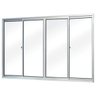Janela de Correr Alumínio 4 Folhas MGM Soft 100x100cm Vidro Liso Incolor - 1