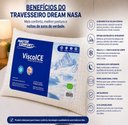 Ver imagem 3 de Travesseiro Nasa Gelado Visco Ice Master Comfort Refrescante 40x60 Espuma Viscoelastico Termica Anti