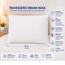 Ver imagem 4 de Travesseiro Nasa Gelado Visco Ice Master Comfort Refrescante 40x60 Espuma Viscoelastico Termica Anti