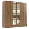Guarda-Roupa Casal Madesa Vip Plus 6 Portas Batentes com Espelho Rustic Cor:Rustic - 2