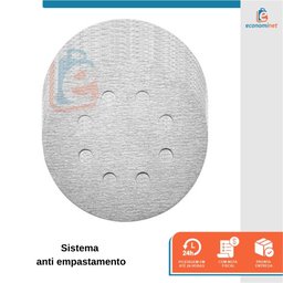 Kit 10 Un Disco de Lixa Fecho de Contato Branco 150mm Grão 320 Starfer - 3