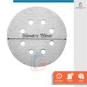 Ver imagem 2 de Kit 10 Un Disco de Lixa Fecho de Contato Branco 150mm Grão 320 Starfer