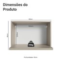 Ver imagem 4 de Armário Aéreo 60cm com Nicho para Microondas e Forno Elétrico Nice Madesa