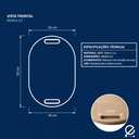 Ver imagem 7 de Bandeja Decorativa Oval 34x50cm MDF 15mm