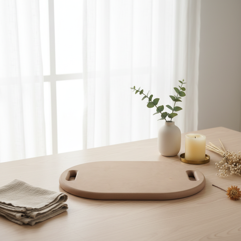 Bandeja Decorativa Oval 34x50cm MDF 15mm