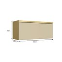 Ver imagem 3 de Armário Aéreo 1 Porta Basculante 80cm Ellite Yescasa Amarelo/Canary/Off White
