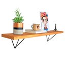 Ver imagem 2 de Prateleira de Parede Pirâmide 100cm Carvalho e Preto