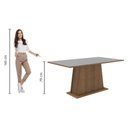 Ver imagem 3 de Mesa de Jantar Retangular Tampo de Madeira Madesa