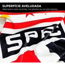 Toalha de Banho e Praia Time São Paulo Aveludada Transfer 70 X 1,40 Lepper - 2