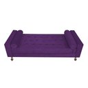 Ver imagem 3 de Recamier Baú Félix Solteiro 160 cm Suede - Doce Sonho Móveis ML/R1/FELIX/160/B/S Roxo
