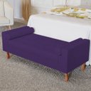 Ver imagem 2 de Recamier Baú Félix Solteiro 160 cm Suede - Doce Sonho Móveis ML/R1/FELIX/160/B/S Roxo