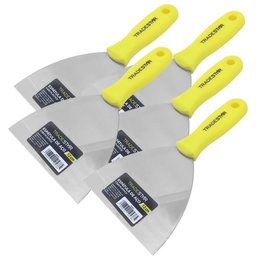 Kit 5 Espátula 12cm Multiuso Pintor Gesso Drywal - 1