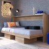 Cama Articulável Horizontal Solteiro Latino Art in Móveis Marrom - 1