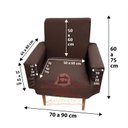 Ver imagem 1 de Capa Poltrona Sala.:marrom